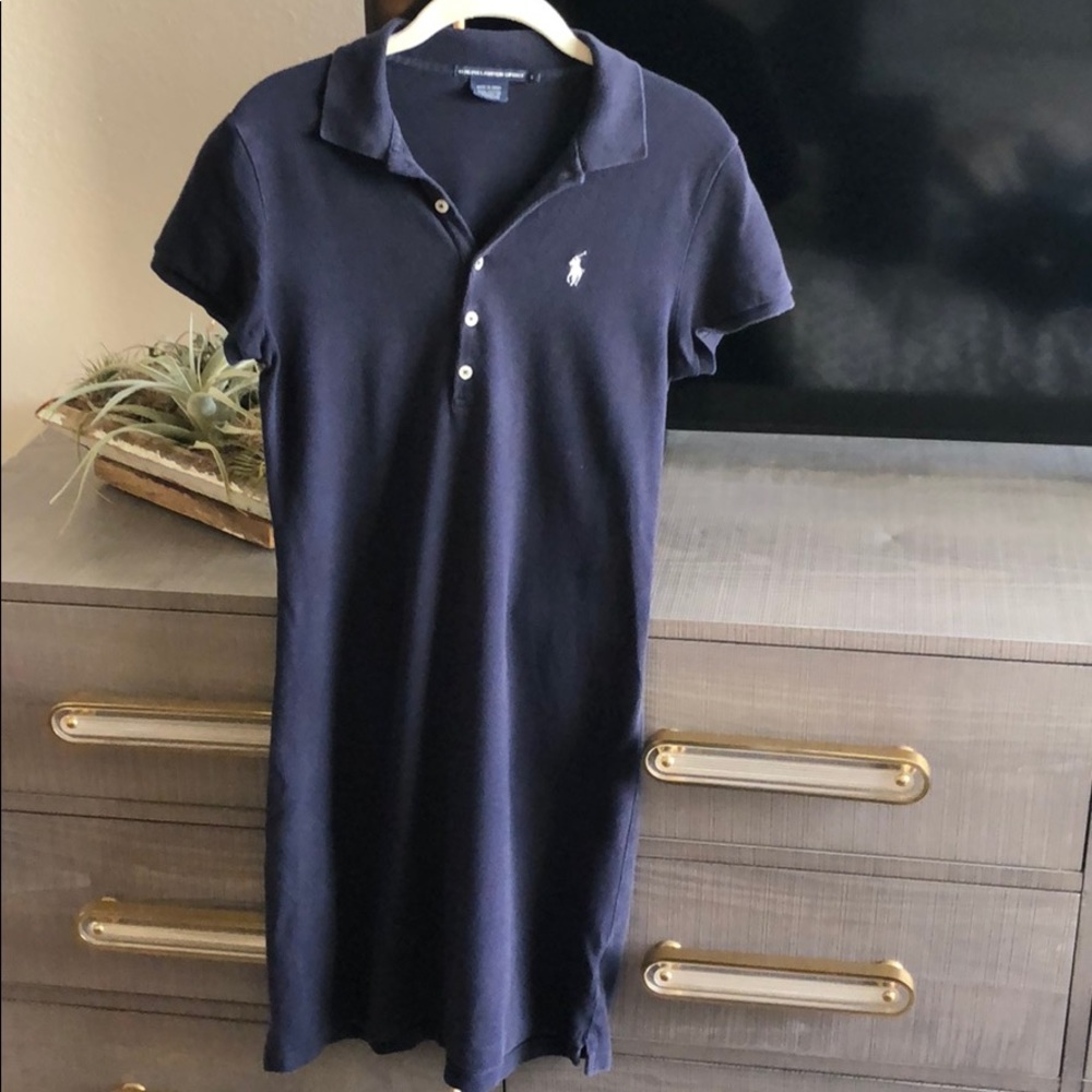 Polo RL navy shirt dress
